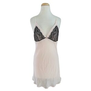 LEPEL Women's Sexy Pink Lingerie Babydoll Sleepwear Size 8